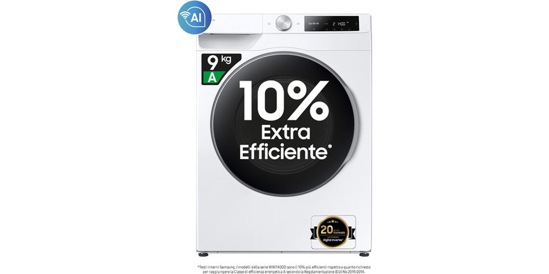 Samsung WW90DG6U25LE lavatrice Caricamento frontale…