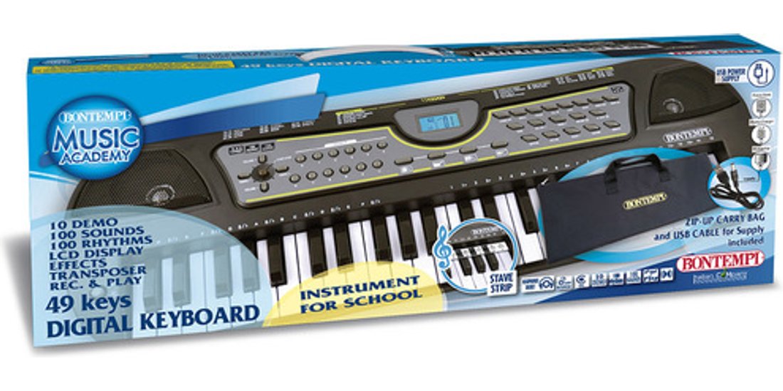 Bontempi Digital Keyboard with 49 midi size keys…