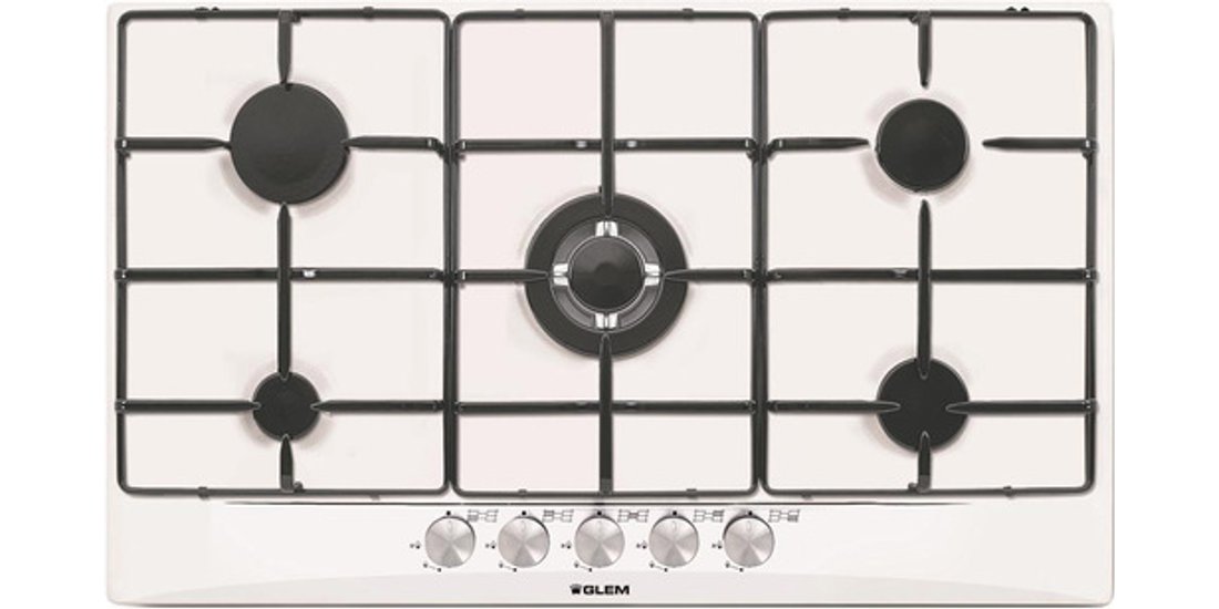 Glem Gas GT955 Bianco Da incasso 90 cm 5 Fornello…