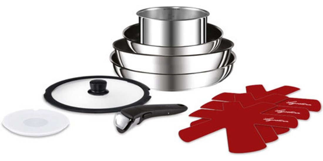 Lagostina Ingenio Inox Set padelle Acciaio Manico…
