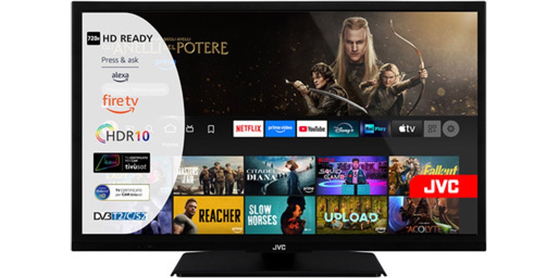 JVC LT-24VRH345I TV 61 cm (24”) Wi-Fi Nero 220…