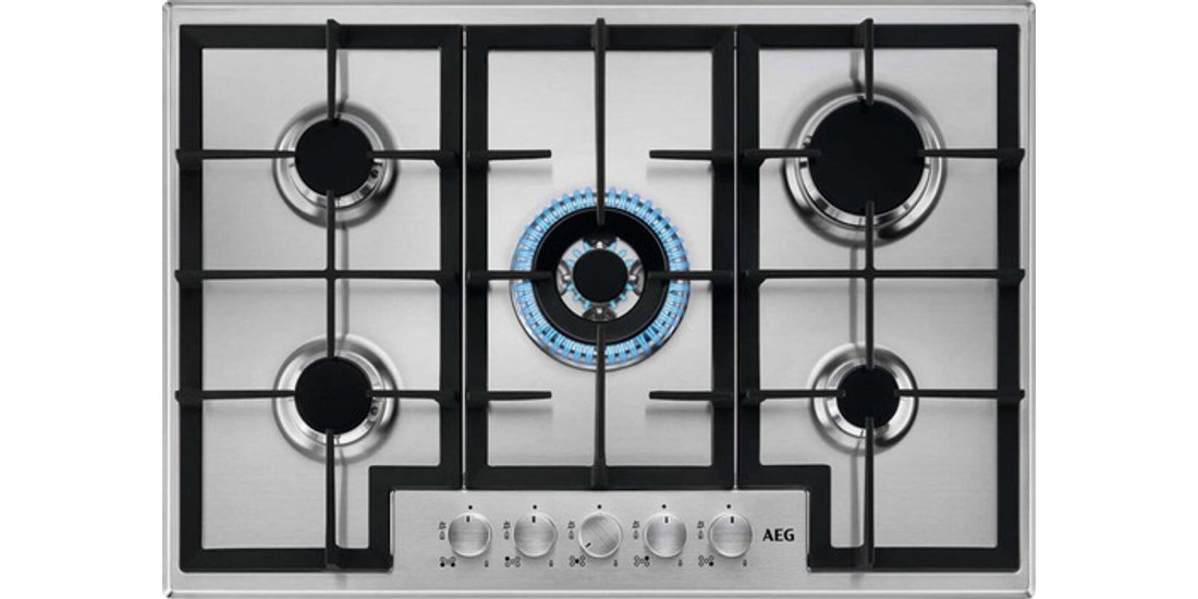AEG PIANO GAS COMANDI FRONTALI 75 CM HGB75400SM…