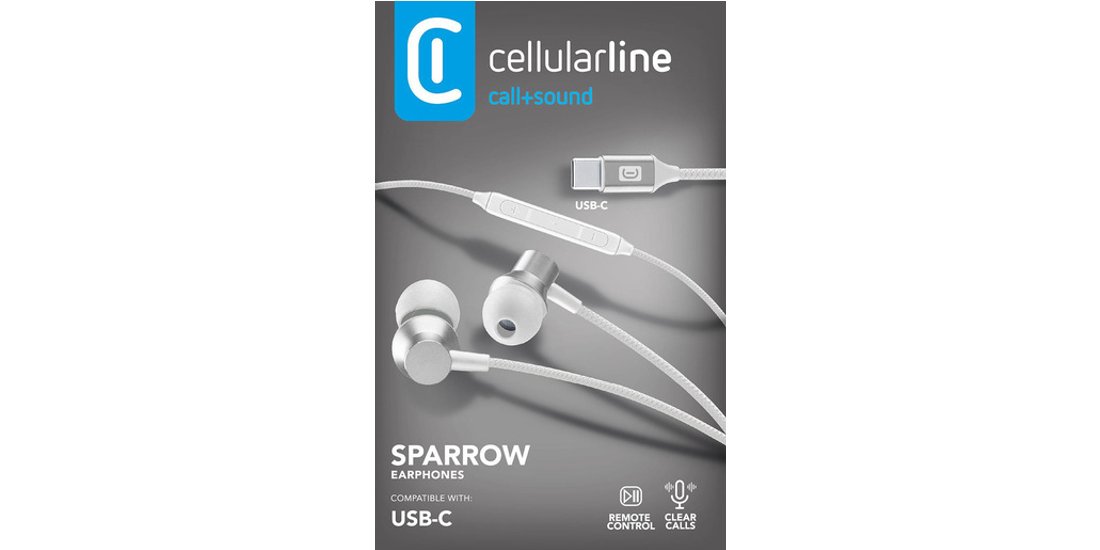 Cellularline SPARROW Auricolari in-ear con finiture…