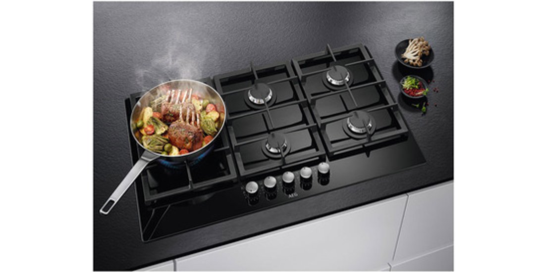 AEG HKB75820NB Piano cottura Gas on Glass Serie…