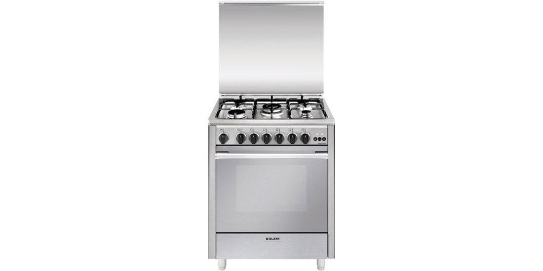 Glem Gas U765VI cucina Elettrico/Gas Acciaio …
