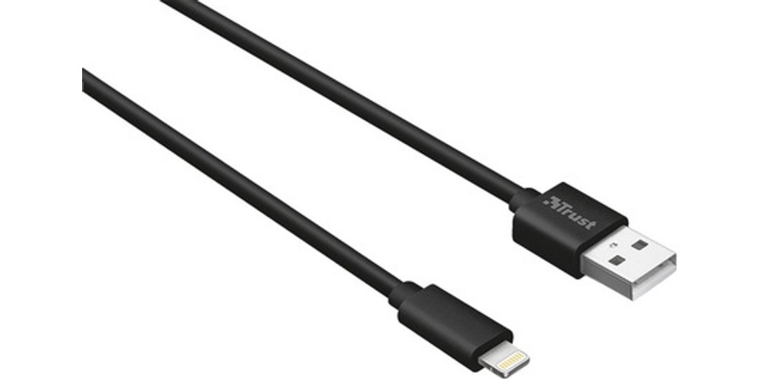 Trust Lightning Cable 2m – Black Nero