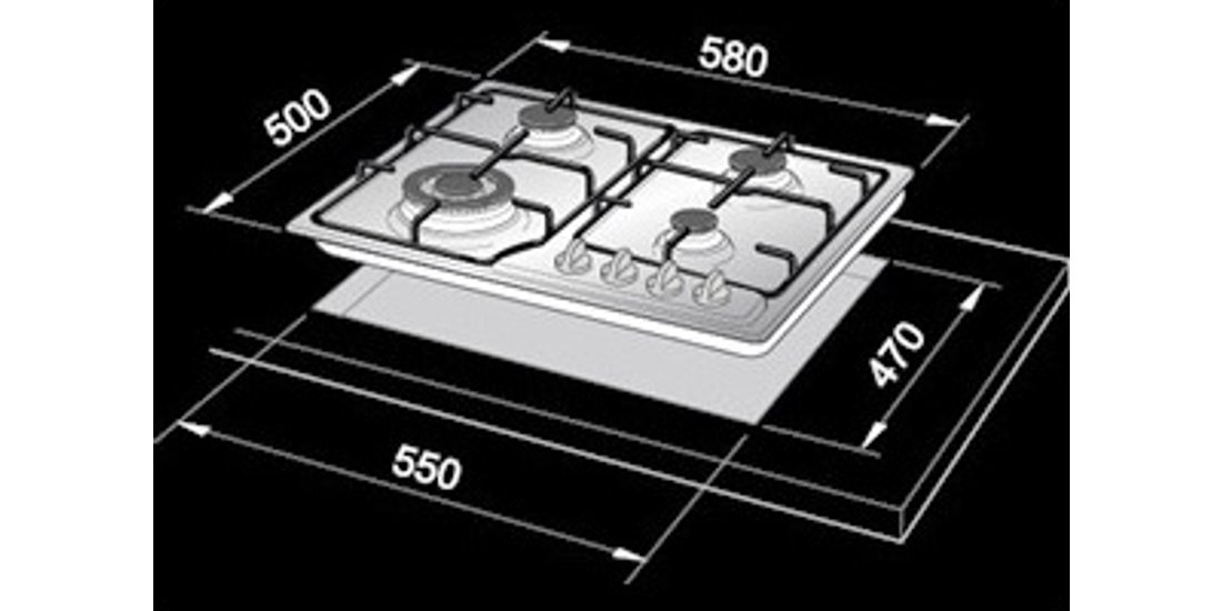 De’Longhi YBF 46 ASV piano cottura Bianco…