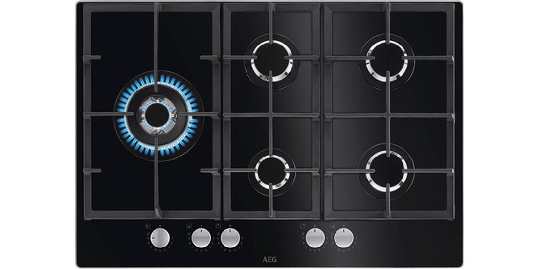 AEG Piano Gas Comandi Frontali 75 Cm HKB75820NB…
