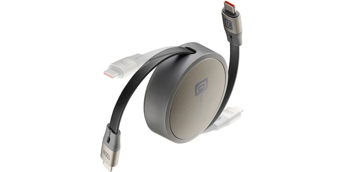Cellularline – Cavo USB-C/USB-C retraibile Cavo…