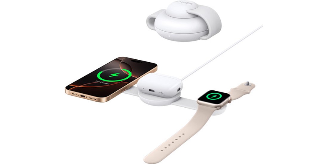 Anker MagGo Caricatore Wireless iPhone 3 in 1…