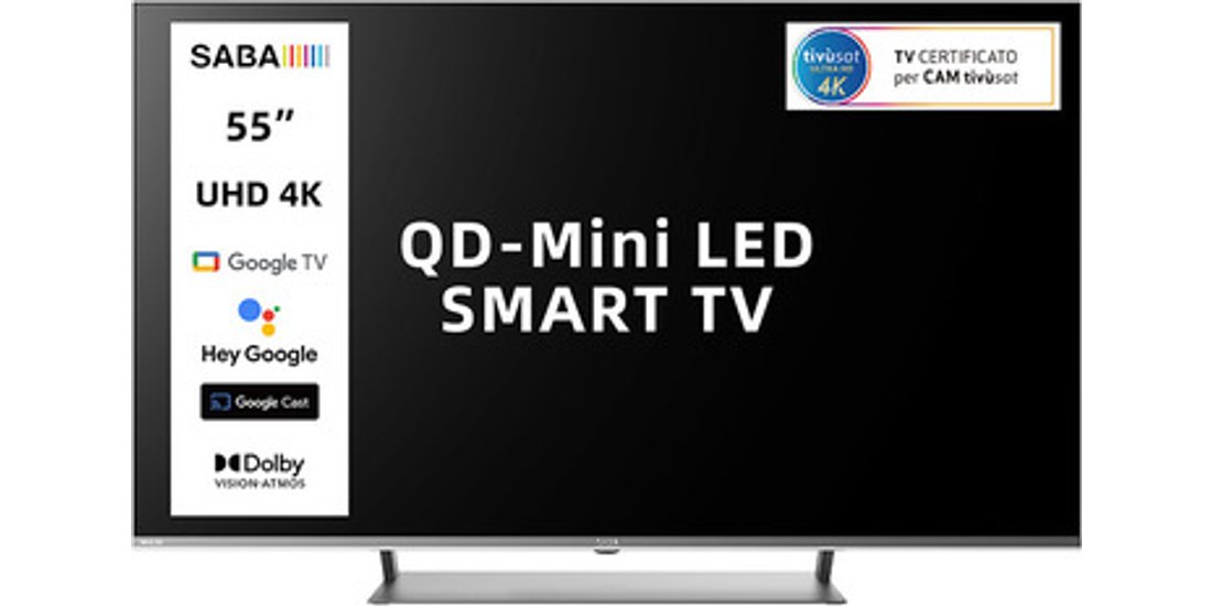SABA SA55M91GTV Mini LED TV 1397 cm (55”) 4K…