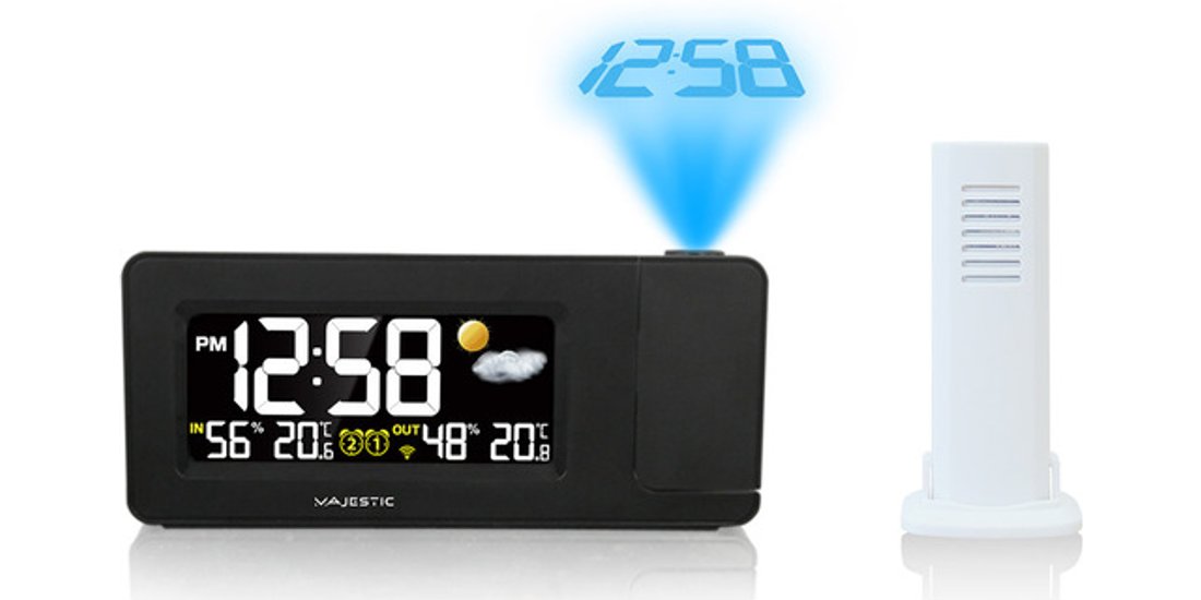 New Majestic WT-249 Sveglia digitale Nero