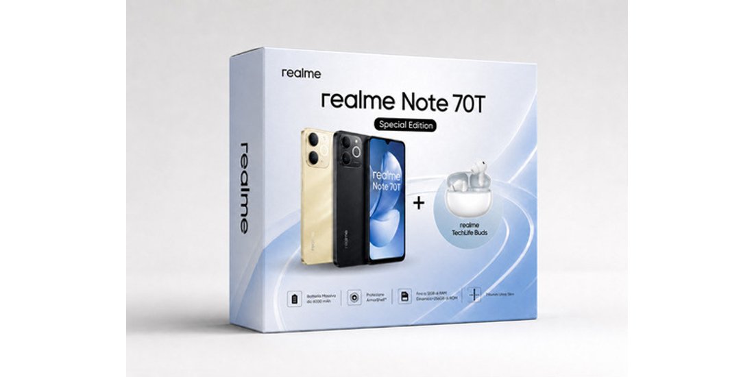 realme Note 70T smartphone 171 cm (6.74”) Doppia…