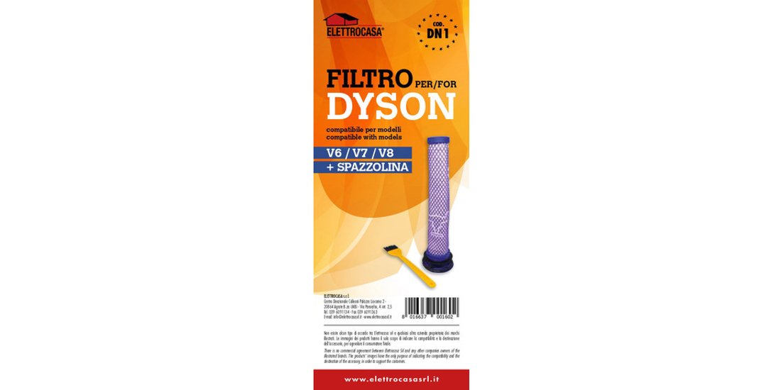 Elettrocasa DN 1 Aspirapolvere portatile Filtro…