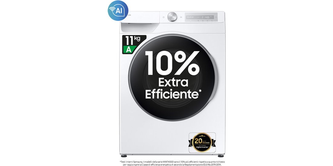 Samsung Lavatrice AI Control Ecodosatore 11Kg…