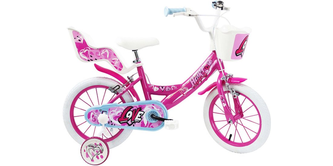 SCH Bikes Schiano Heart 14” 4-6 anni rosa bicicletta…