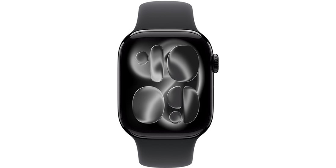 Apple Cinturino Sport nero (42 mm) – S/M