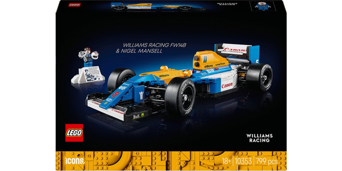 LEGO ICONS Williams Racing FW14B e Nigel Mansell…