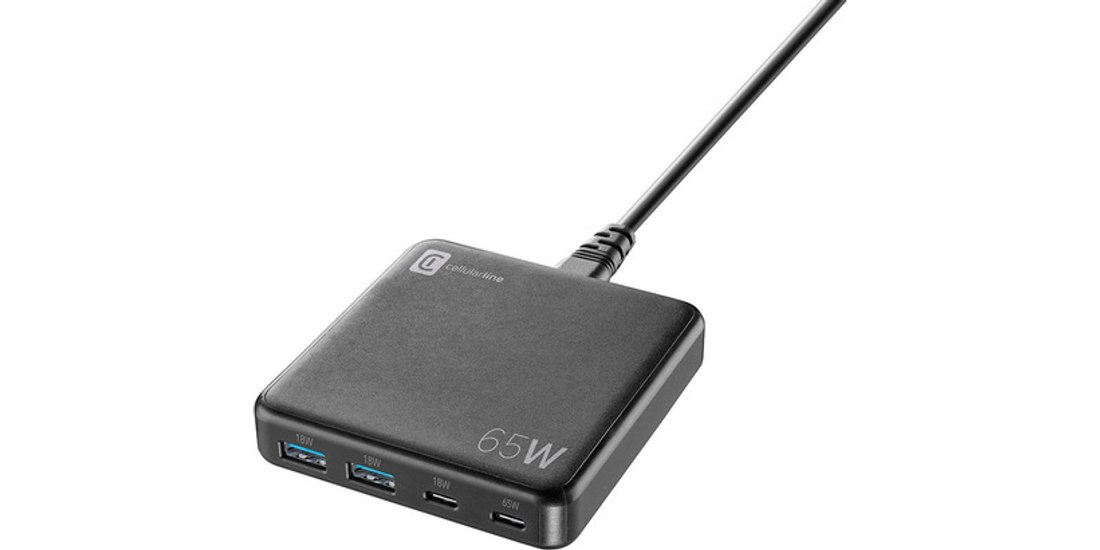 Cellularline MULTIPOWER DESK 65W Caricabatterie…