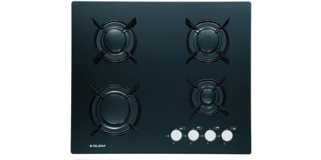 Glem Gas GV64BK piano cottura Nero Da incasso…