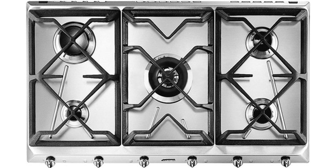 Smeg Universal SRV596GH5 piano cottura Acciaio…