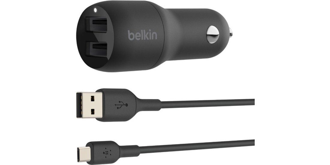 Belkin CARICABATTERIE DA AUTO CON DOPPIA PORTA…
