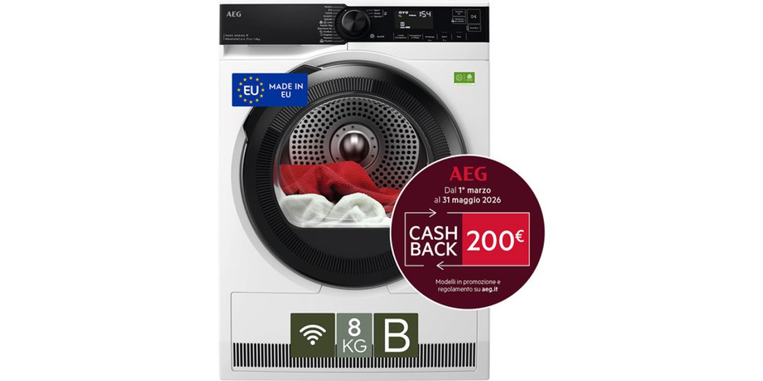 AEG Series 9000 Asciugatrice 8 Kg Classe B TR9HH8BY…