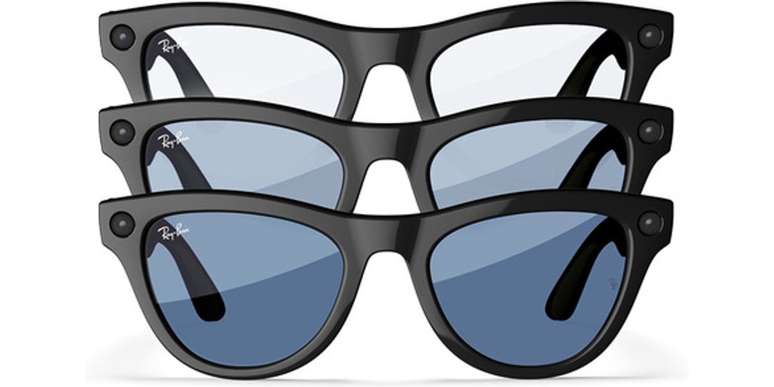 Ray-Ban Meta Skyler Nero lucido Azzurro ceruleo…