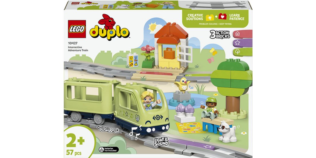 LEGO DUPLO 10427 Treno d’Avventura Interattivo…