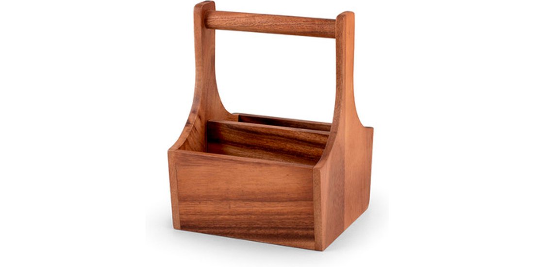 H&H Lifestyle Portatutto in legno Acacia forma…