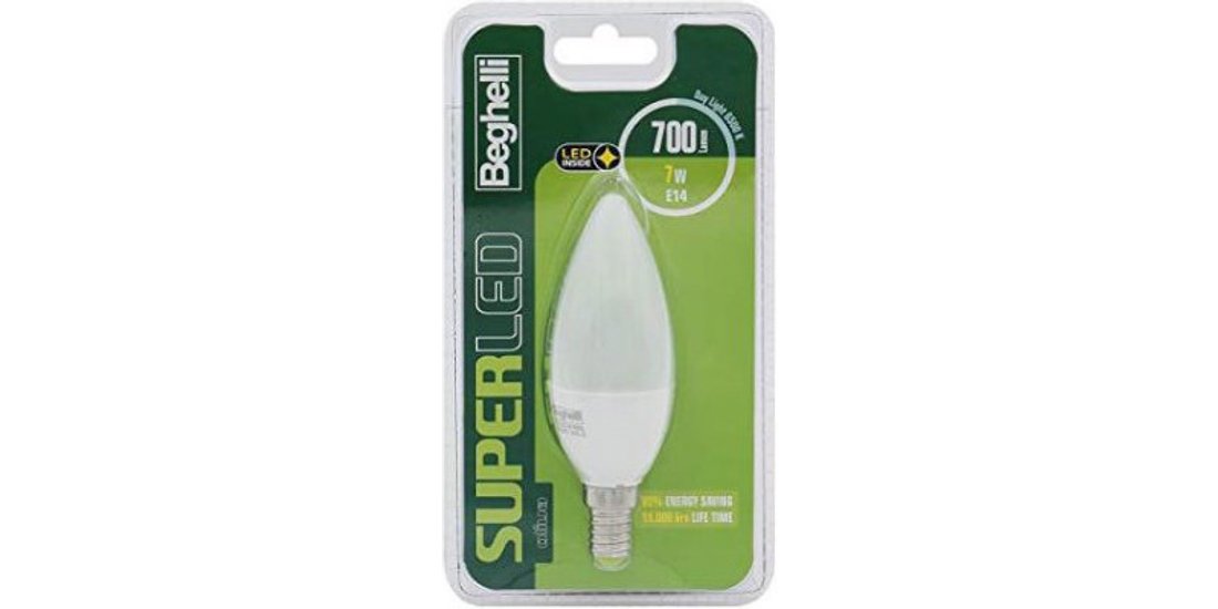 Beghelli Oliva Super LED E14 Lampadina a risparmio…