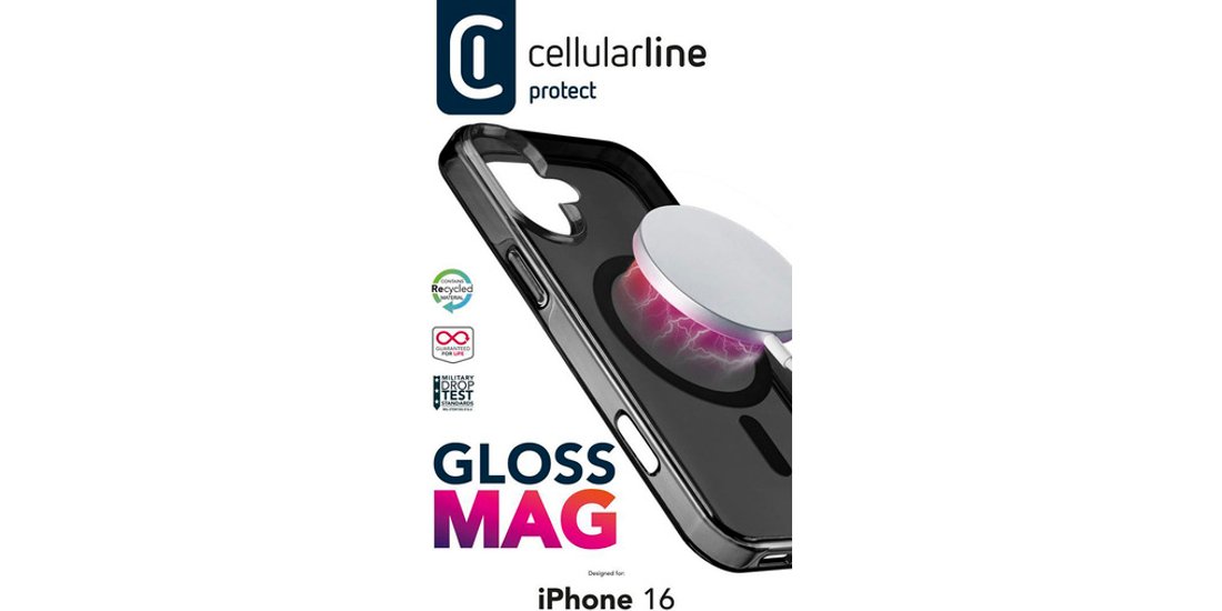 Cellularline Gloss Mag – iPhone 16 Custodia compatibile…