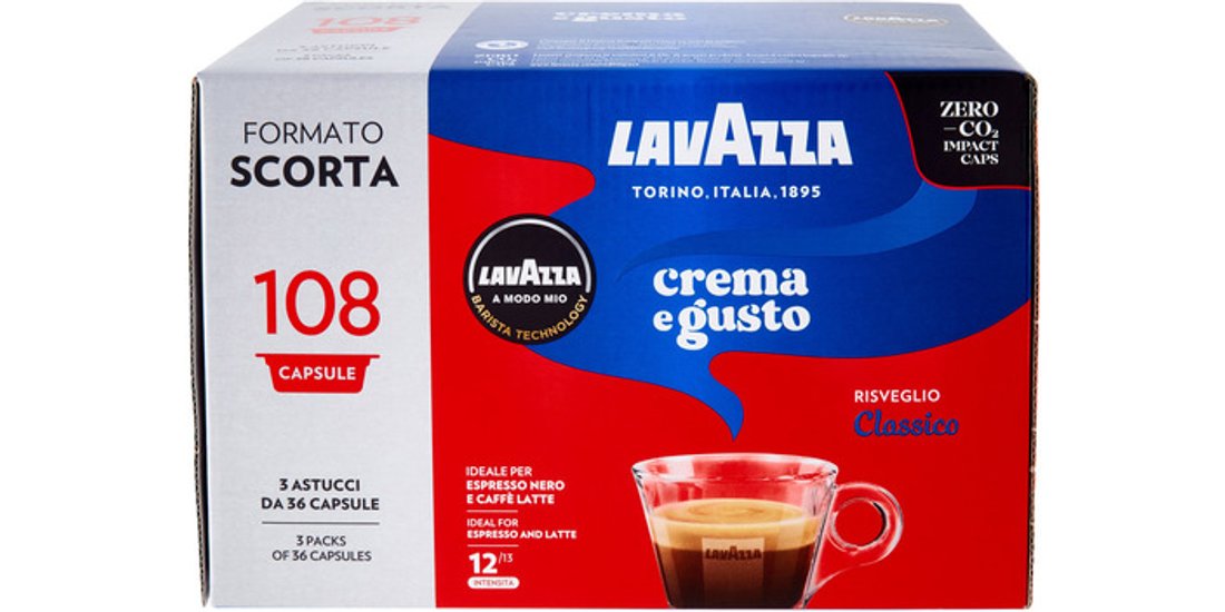Lavazza A Modo Mio Crema e Gusto 108 Capsule