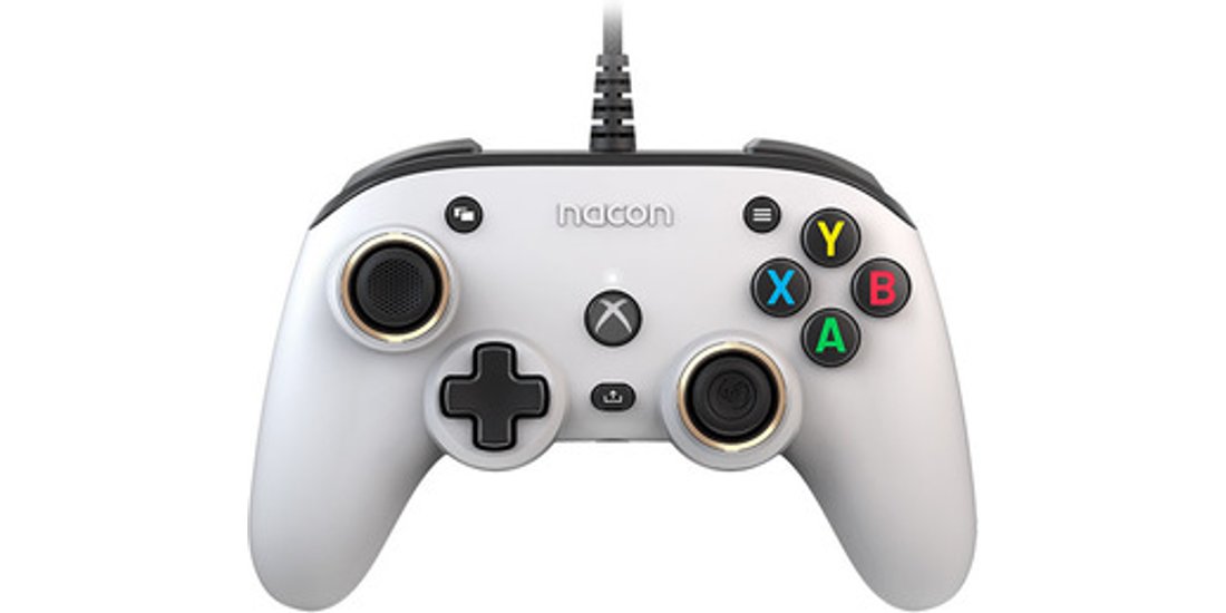 NACON Pro Compact Controller Bianco USB Gamepad…