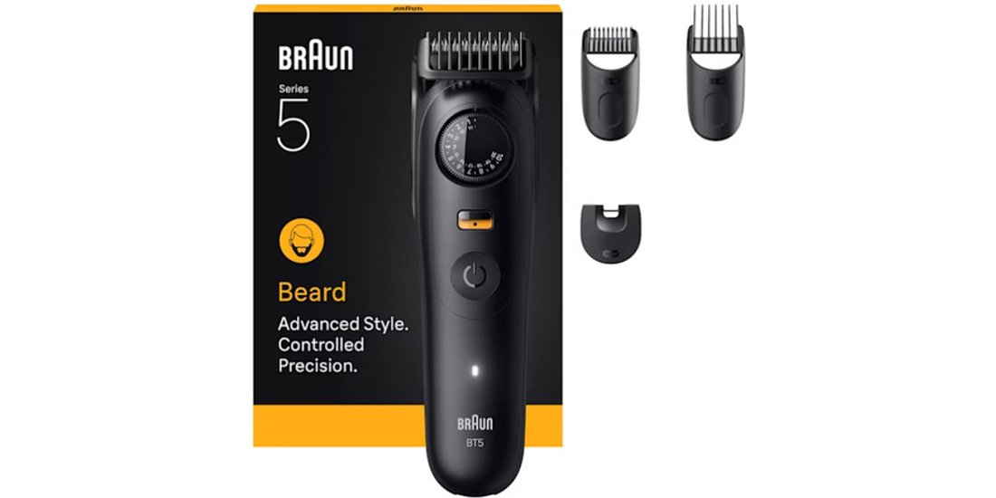 Braun BeardTrimmer 9 BT5520 regolabarba Batteria…