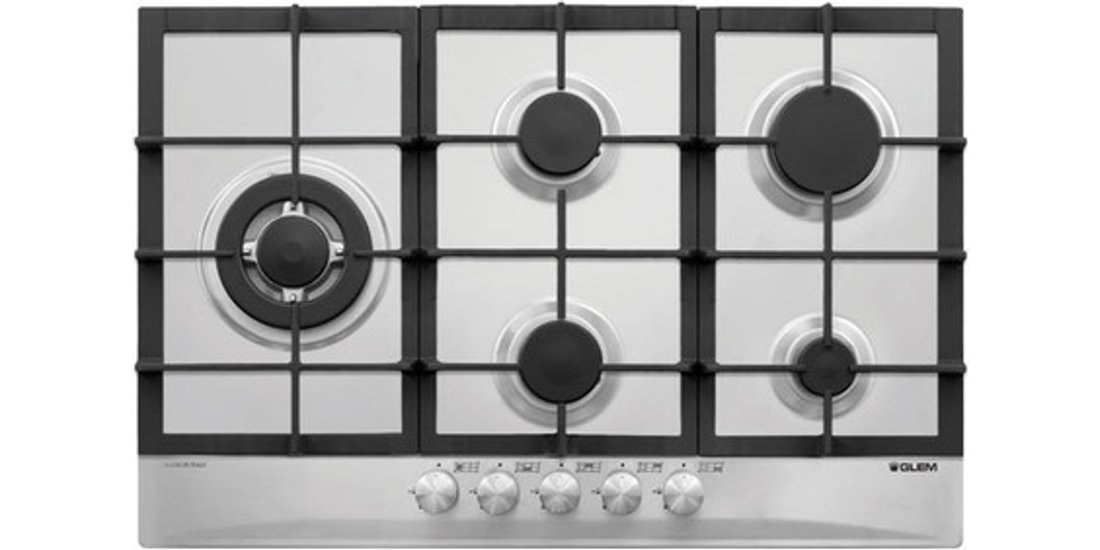 Glem Gas GT85THIX piano cottura Stainless steel…