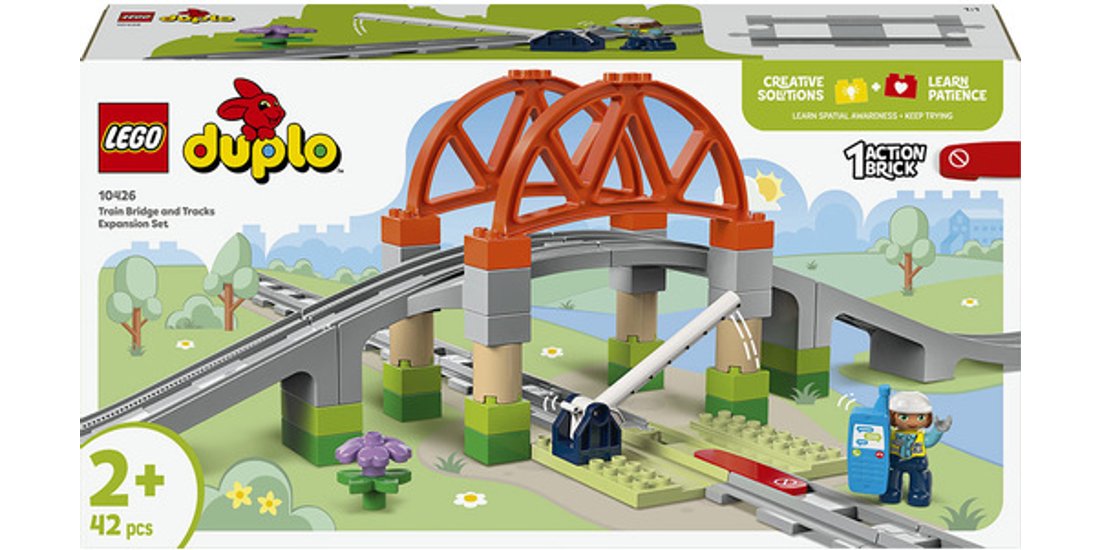 LEGO DUPLO 10426 Pack di Espansione Ponte e Binari…