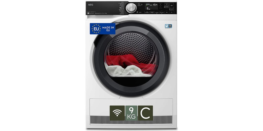AEG ASCIUGATRICE 9 KG CLASSE C TR9T94ABYS MADE…