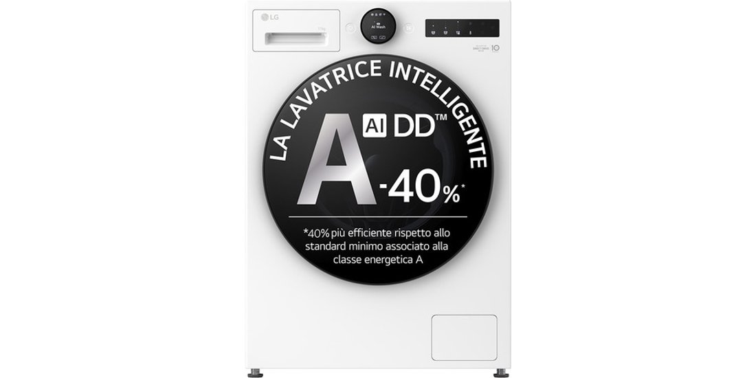 LG F4X7011TWB Lavatrice 11kg AI DD™ Serie…