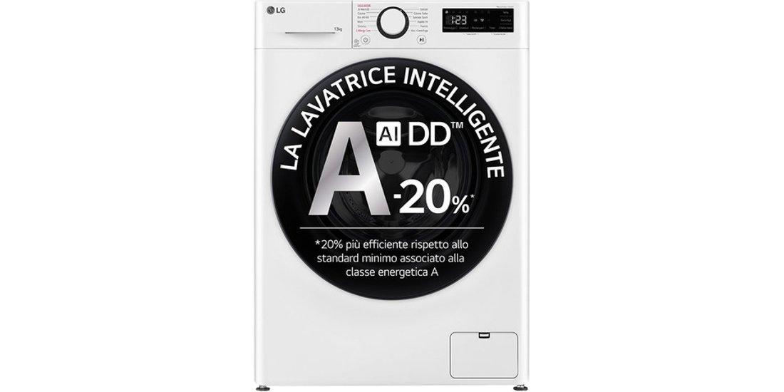 LG F4R3013NSWB Lavatrice 13kg AI DD Classe A-…
