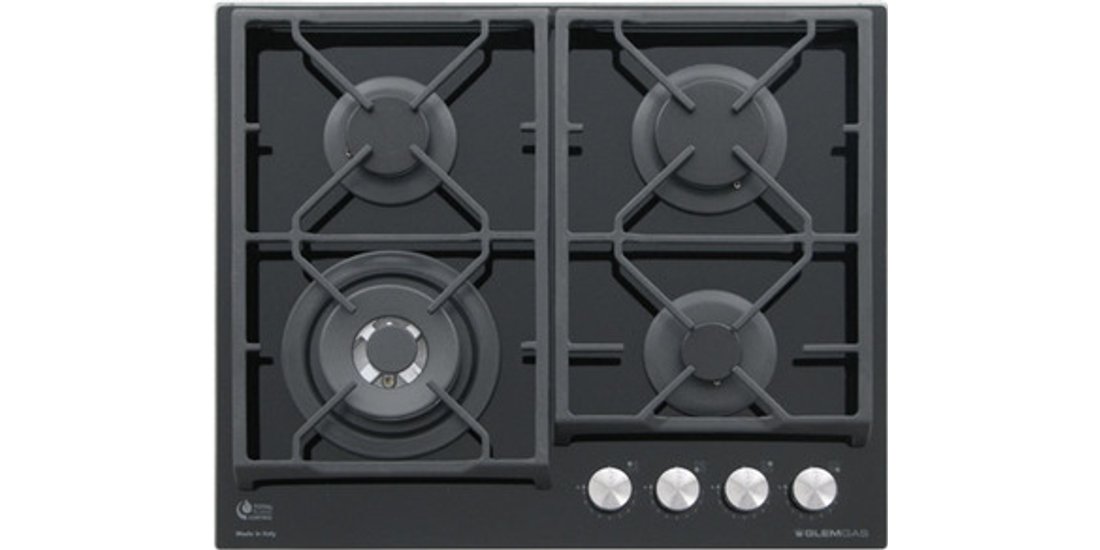 Glem Gas GV64TXBK piano cottura Nero Da incasso…