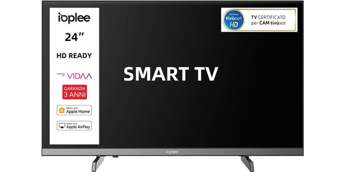 IOPLEE IOP24M10VDA TV 24” HD Triplo tuner DVBT2…
