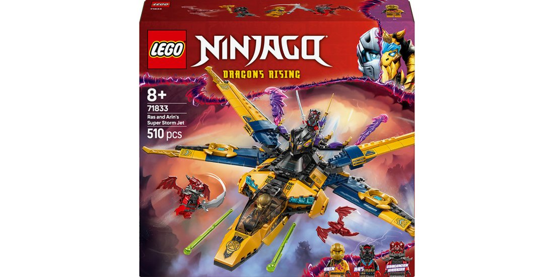 LEGO NINJAGO Jet Super Storm di Ras e Arin