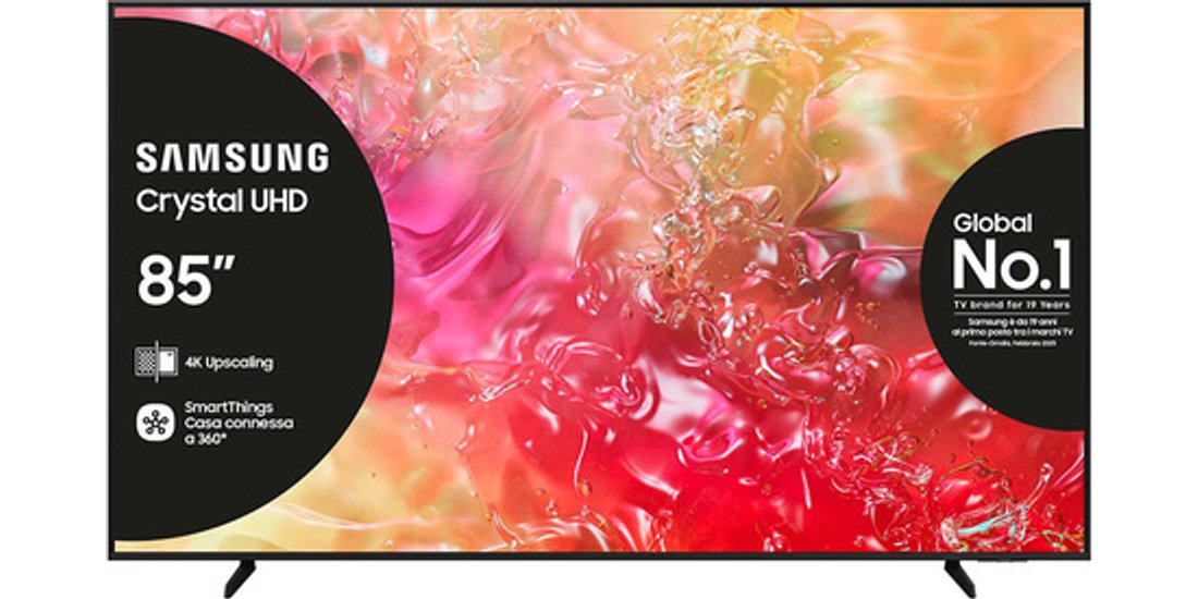 Samsung TV Crystal UHD 4K 85” UE85DU7170UXZT…