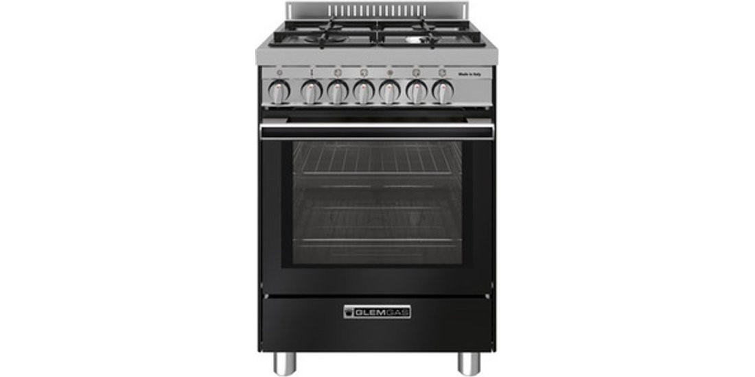 Glem Gas ST664MBK cucina A+ Elettrico Nero Acciaio…