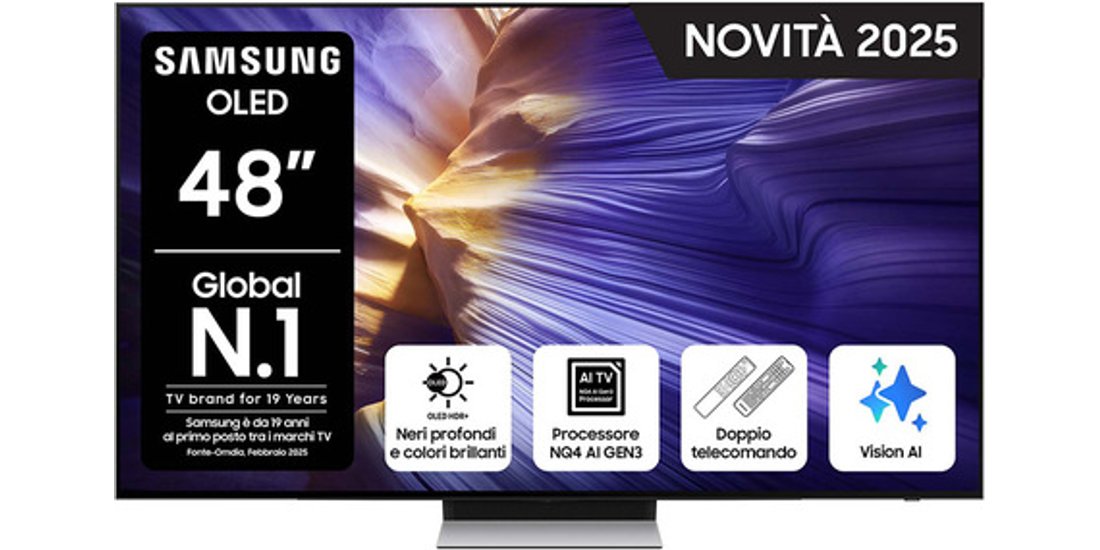 Samsung OLED AI TV 48” QE48S90FAEXZT 4K Processore…