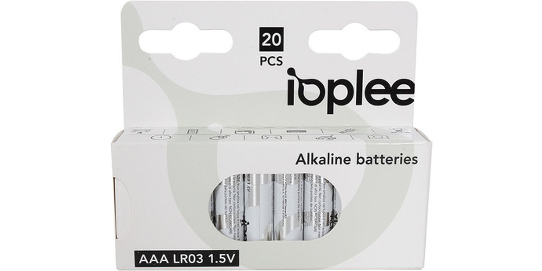 IOPLEE IAAALR03 Confezione 20 pcs Batteria monouso…