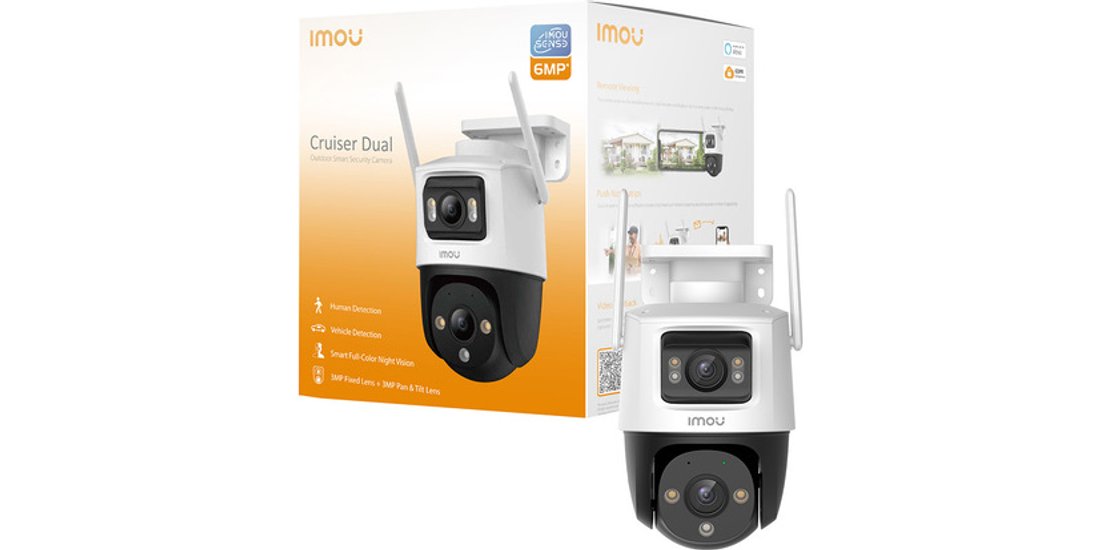 Imou Crusier DUAL 6MP (3MP+3MP) Telecamera Wi…