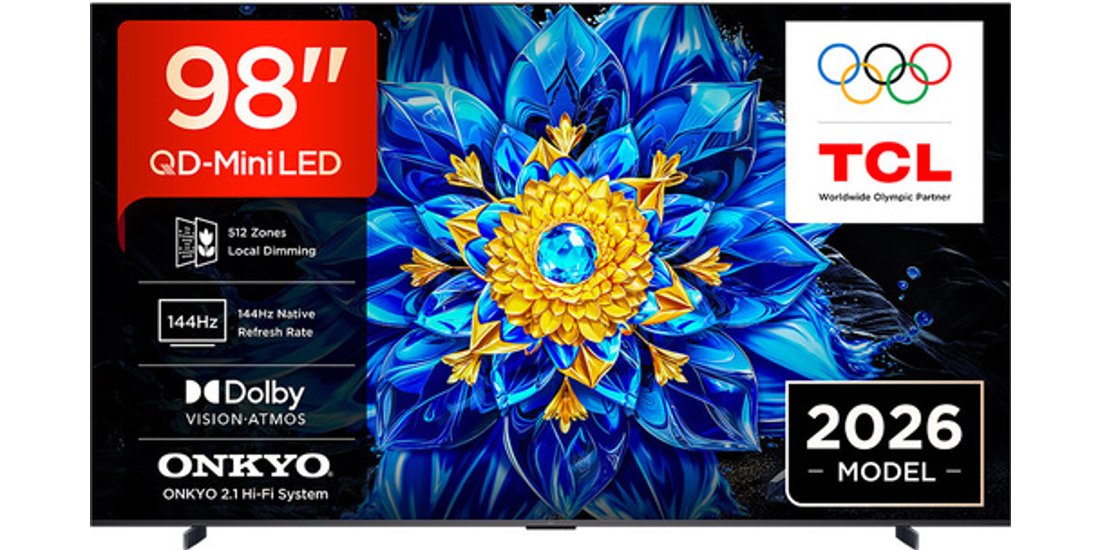 TCL P8L TV 98P8L – QD-Mini LED 98” 4K HDR Google…