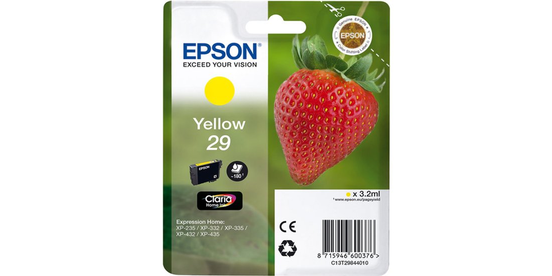 Epson Strawberry Cartuccia Giallo T29 Claria